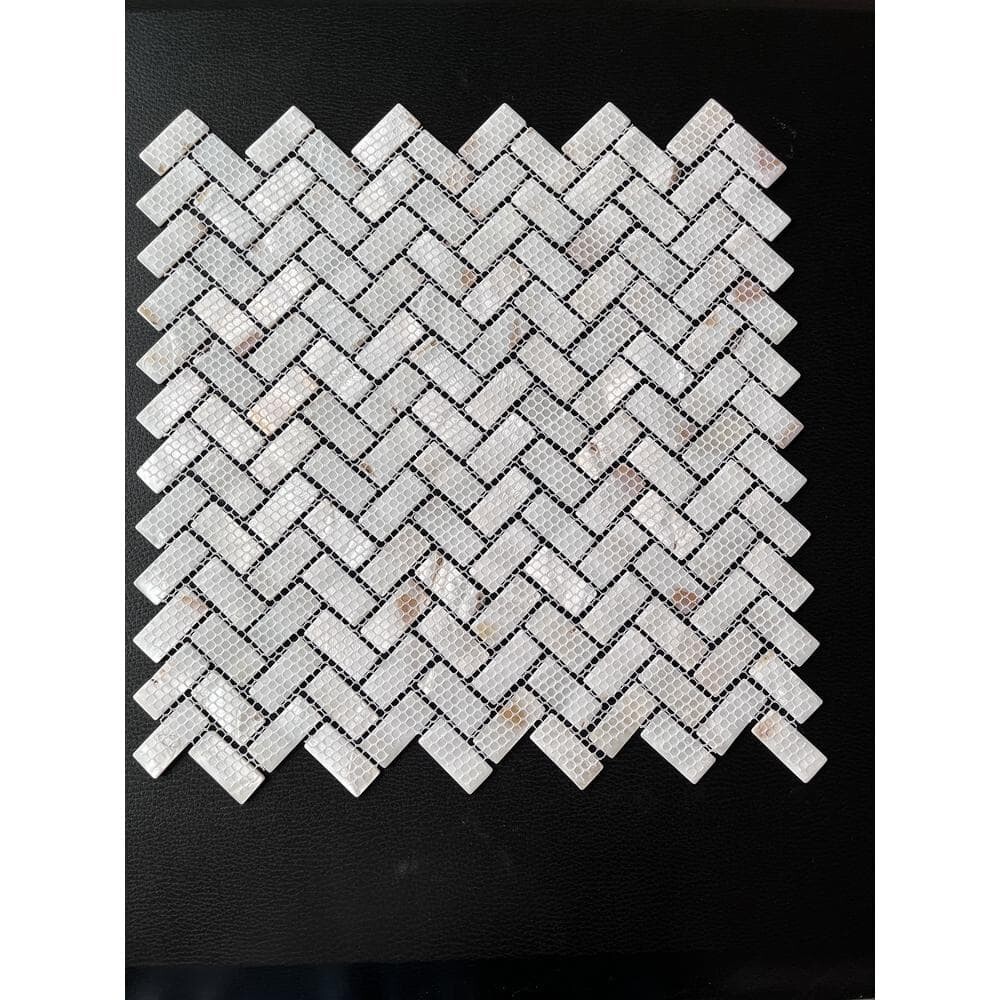 Art3d 10 Pieces Mother of Pearl Tiles for Kitchen Backsplash Bathroom, 10 Sq ft