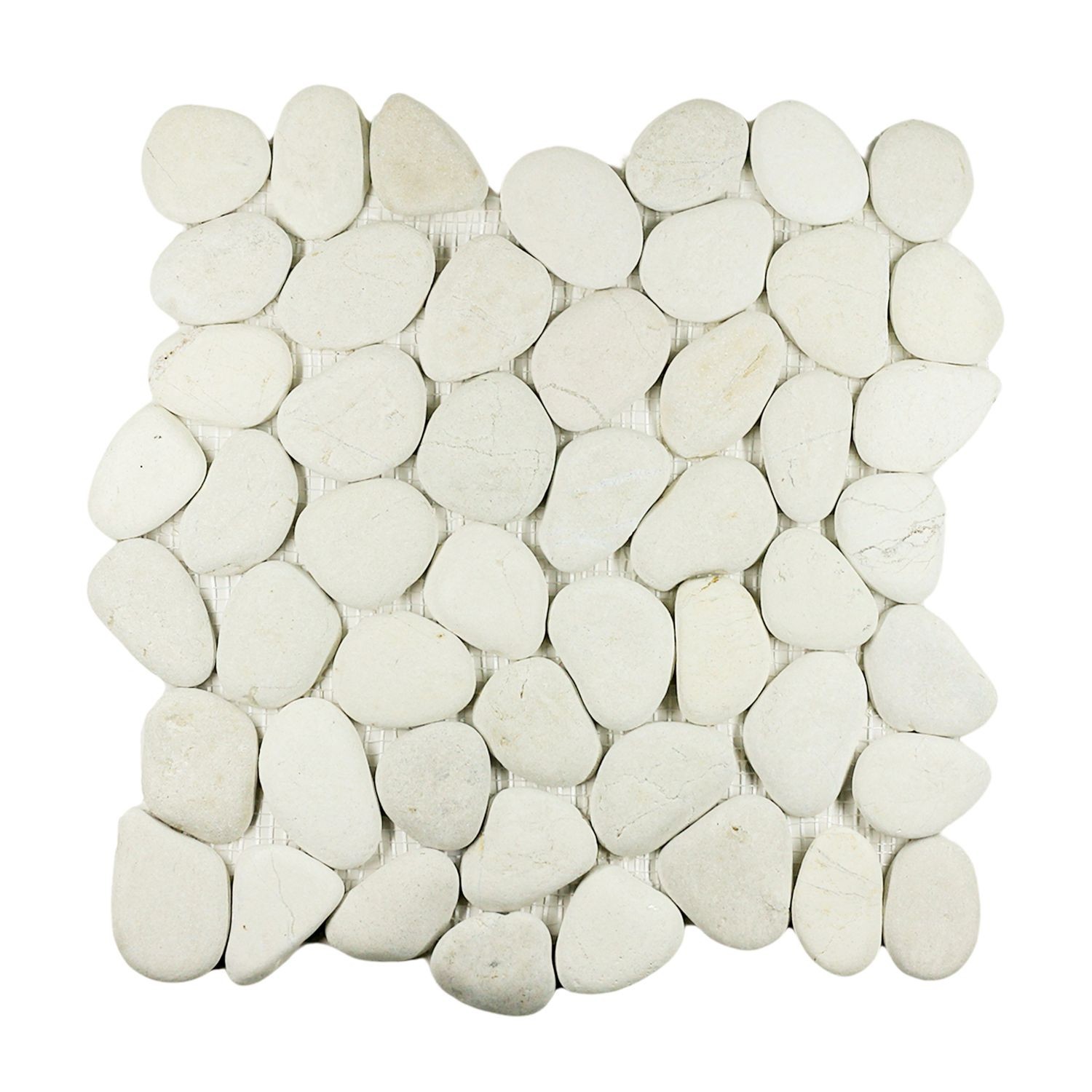 White Pebble Natural Stone Mosaic Wall & Floor Tile ($11.50/SqFt)