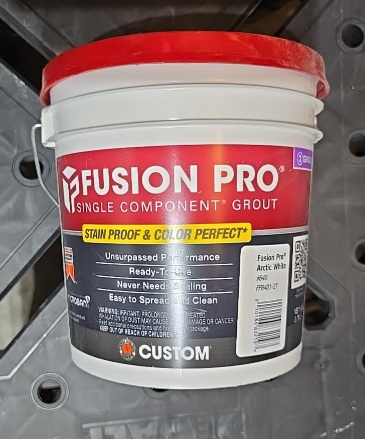 Fusion Pro Grout Arctic White #640 Single Component Grout 1 Gallon Premixed NEW