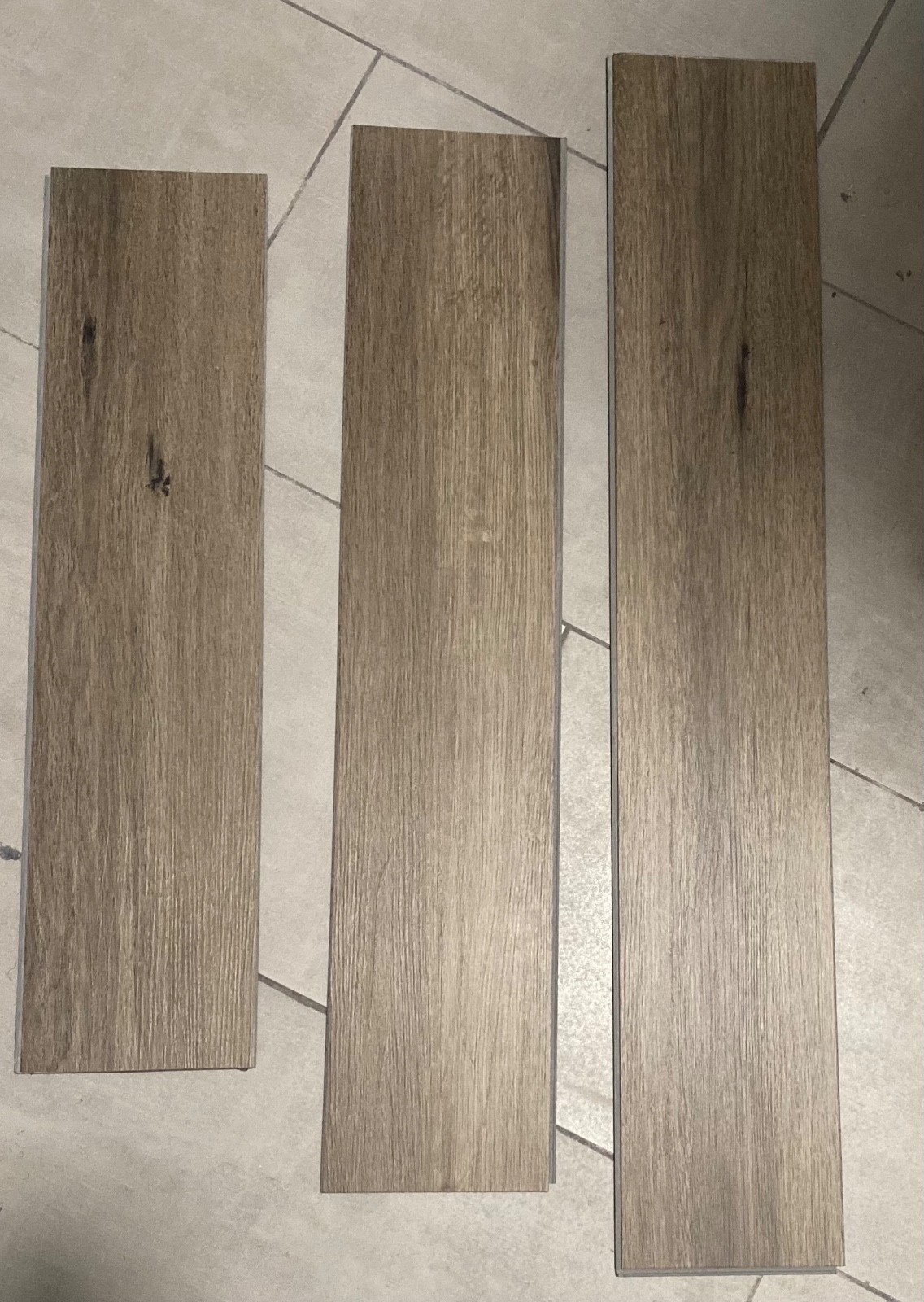 TUSCAN GREIGE vinyl plank flooring waterproof 5mm thick 37.50 L 5.67 W