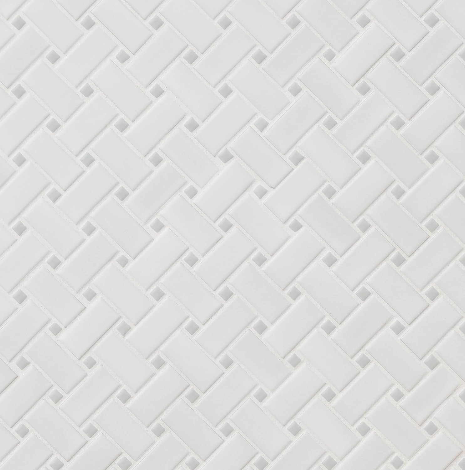 Elegant Matte Basketweave Porcelain Tile 12×12 for Kitchen & Bath Backsplash