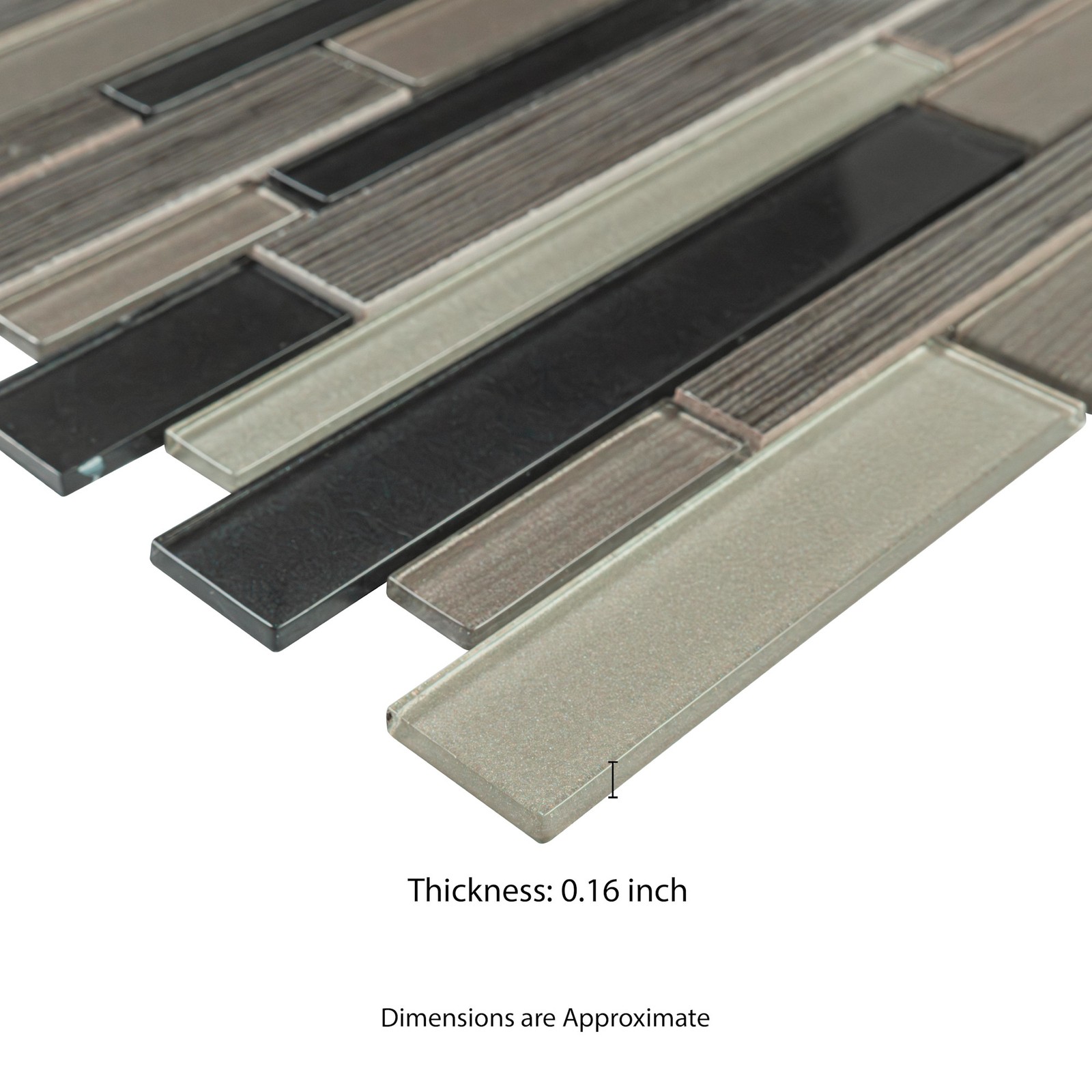 Ackland AKM-PG-VI12X12IL-CA Vixo – 12″ x 12″ Solid Floor and Wall – Grey