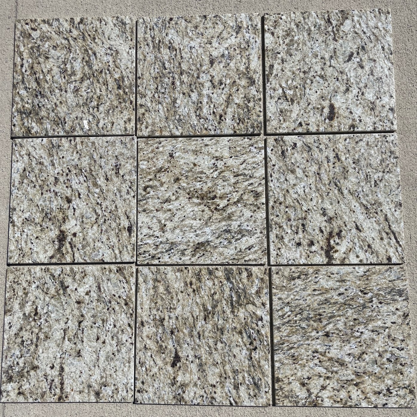Tile Granite Natural Stone Giallo Ornametal Floor Wall About 3×3 SAMPLE TS-15B