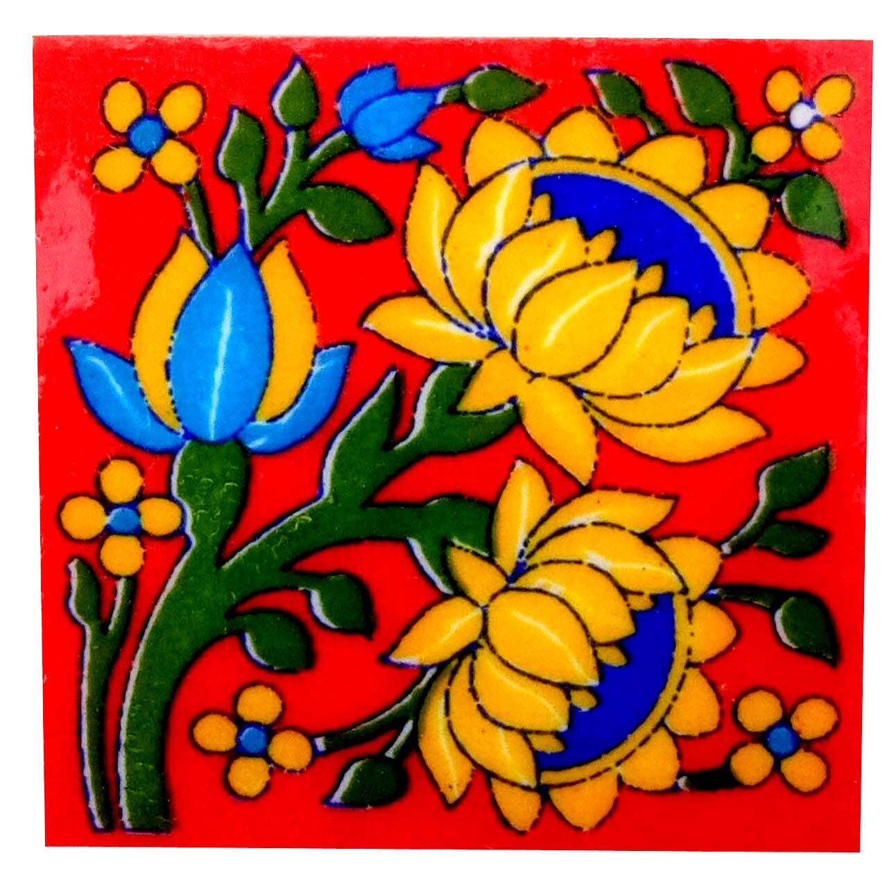 Home Decor Tile Ceramic High Lighter Wall Bathroom Tiles 2 x 2 Inch Set of 12