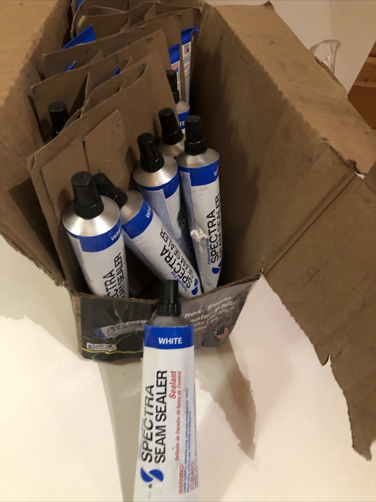 24 Spectra Metals Seam Sealer White – 5 oz Each. New & Free Shipping Case Of 24