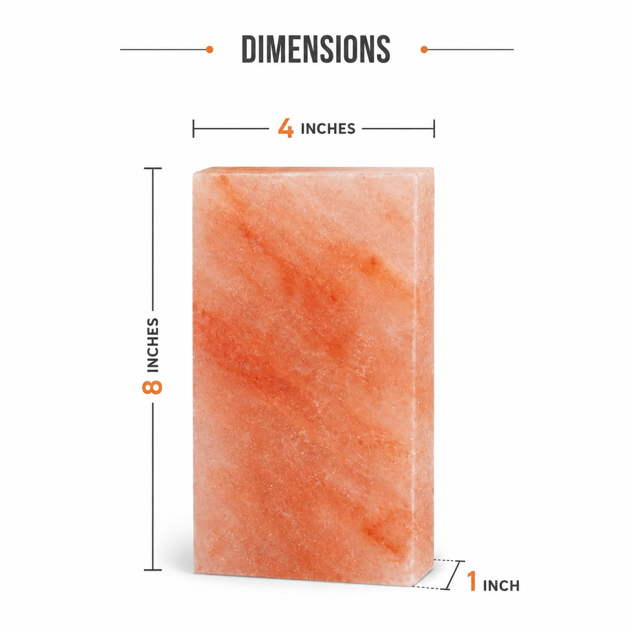 Himalayan Salt Tiles 8x4x1 Pack of 20 Natural Pink Salt Bricks for Wall & Sauna