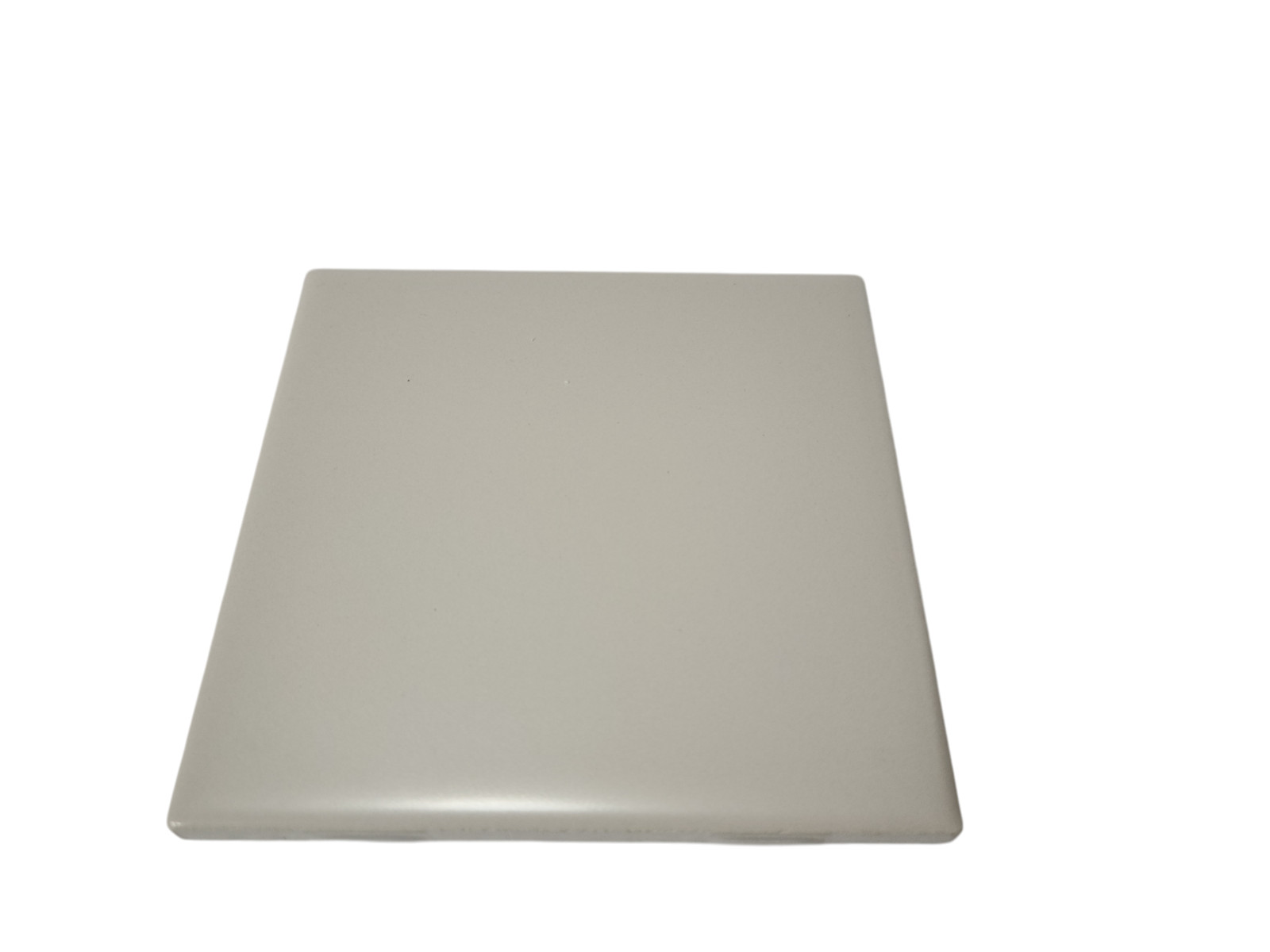 Beige Ceramic Tile 4.25 in Almond Bone Matte Subway Square Mid Century Modern