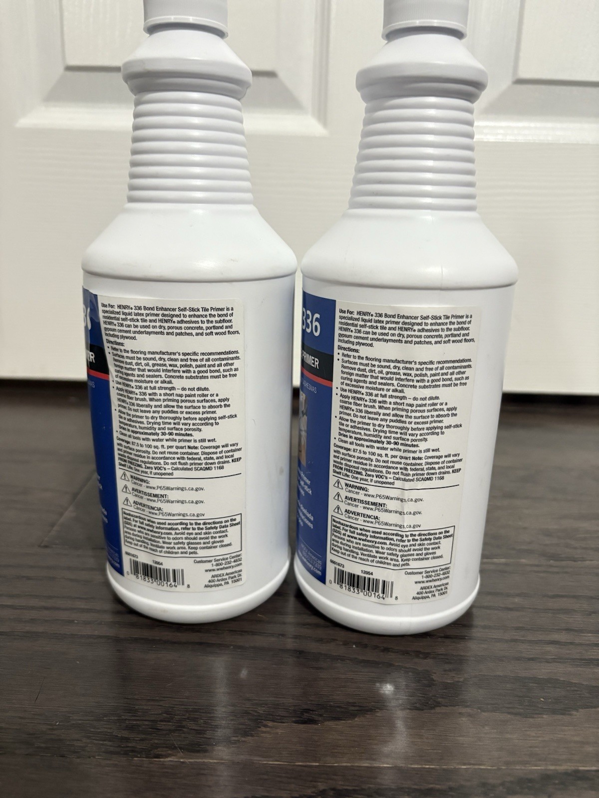 Henry 336 Self-Stick Tile Primer 2 x 1 Quart (946 mL) Bottles— 2 BOTTLES
