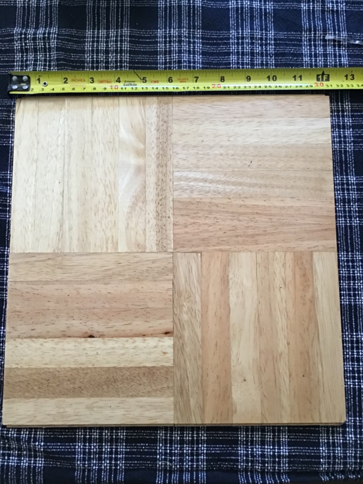 New Oak Tree Solid Parquet Hardwood 12×12 Tile Flooring 10 Sq. Ft. Lot of 16