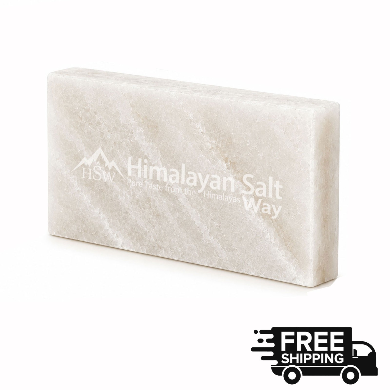 Natural Himalayan White Salt Tiles 8″ x 4″ x 1″ Pack of 10 Sauna Spa Wall Bricks