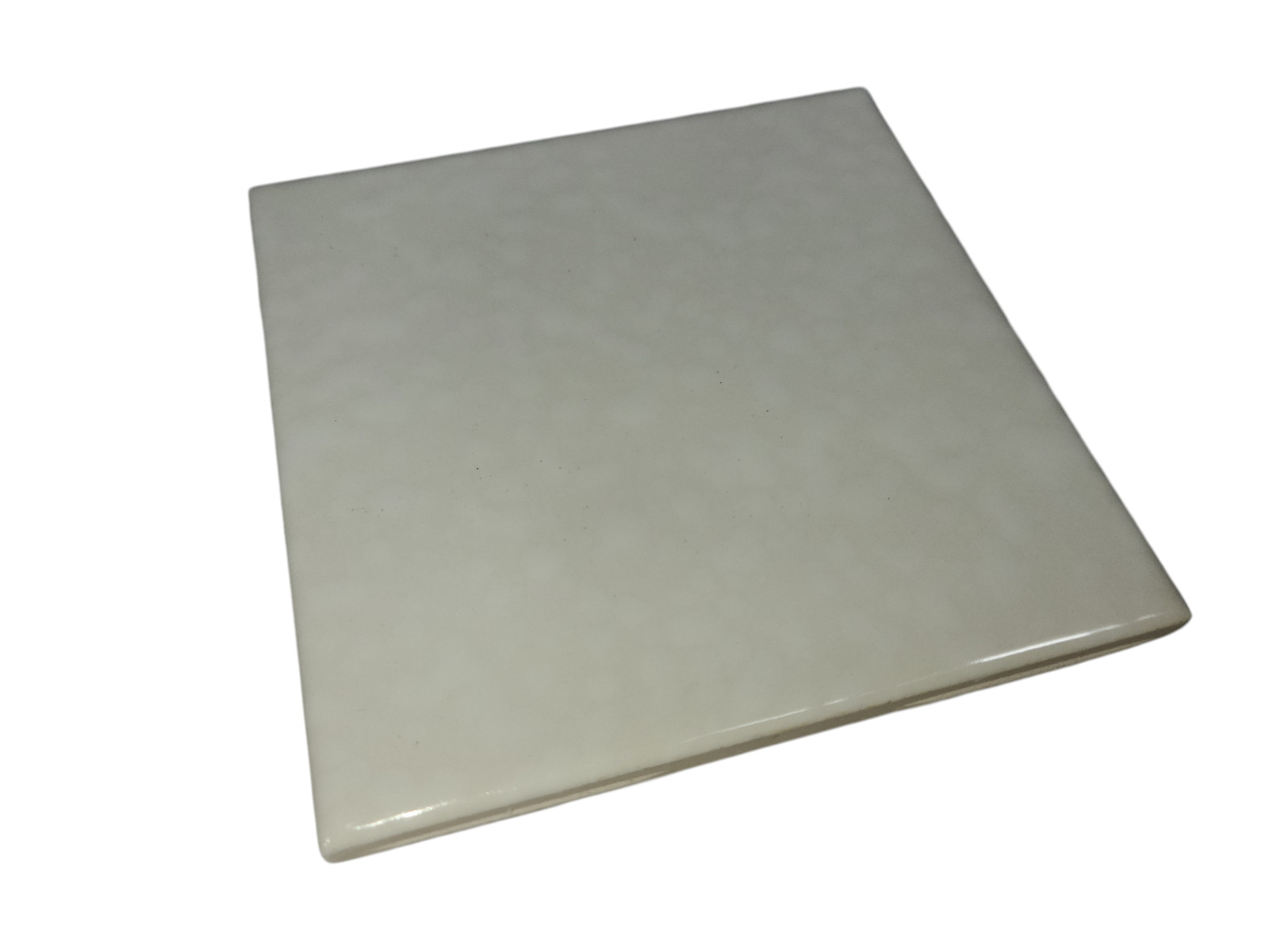 Snow White Ceramic Florida Tile 4 3/8 in FT Rippled Subway Square Potters Touch