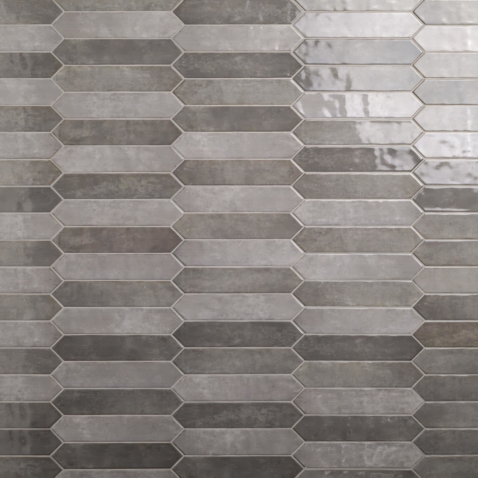 Ackland AKNPTHOK2.5X13G-CA Hoku – 3″ x 13″ Ceramic Geometric Wall – Sage