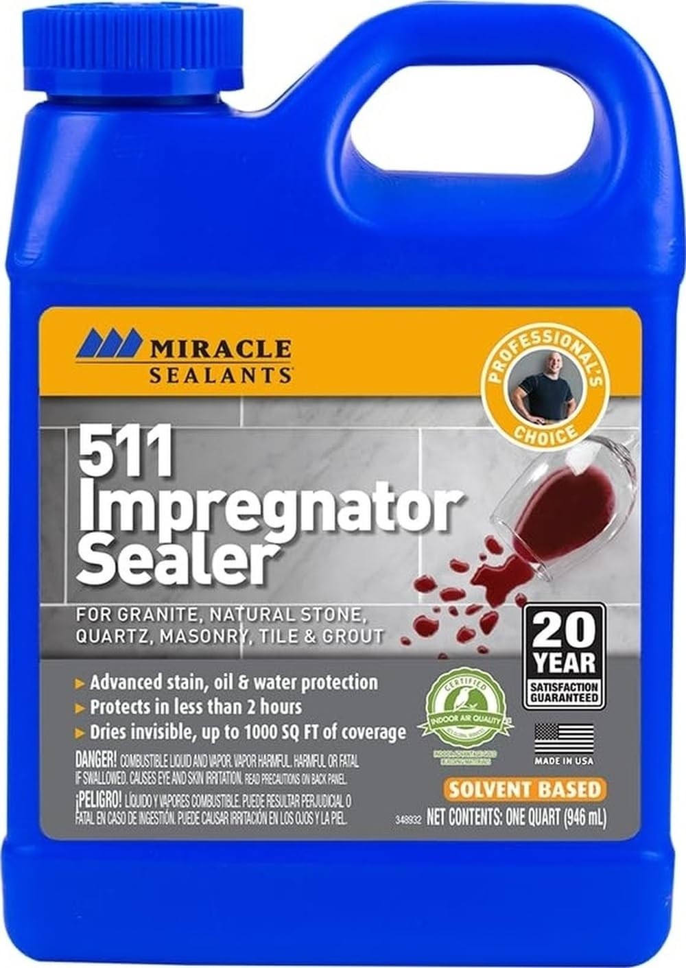 Advanced 511 Impregnator Sealer Quart – Water Resistant & Stain Protection