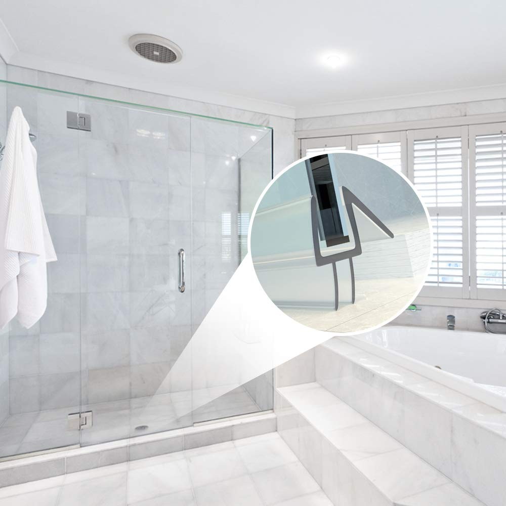 Yecaye 3 Pack 3/8″ x 39″ Shower Door Bottom x (3pcs), transparent