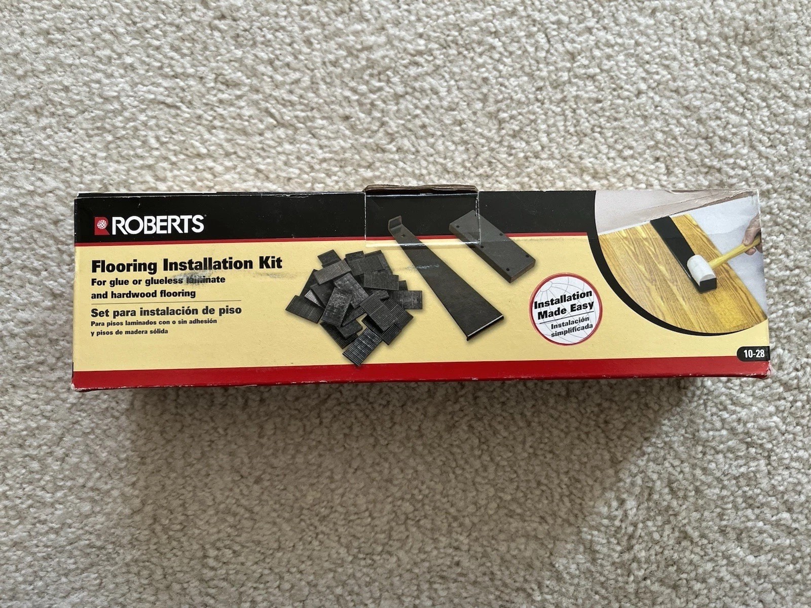 Roberts Flooring Installation Kit 10-28 for Laminate & Hardwood – 2-Piece Set