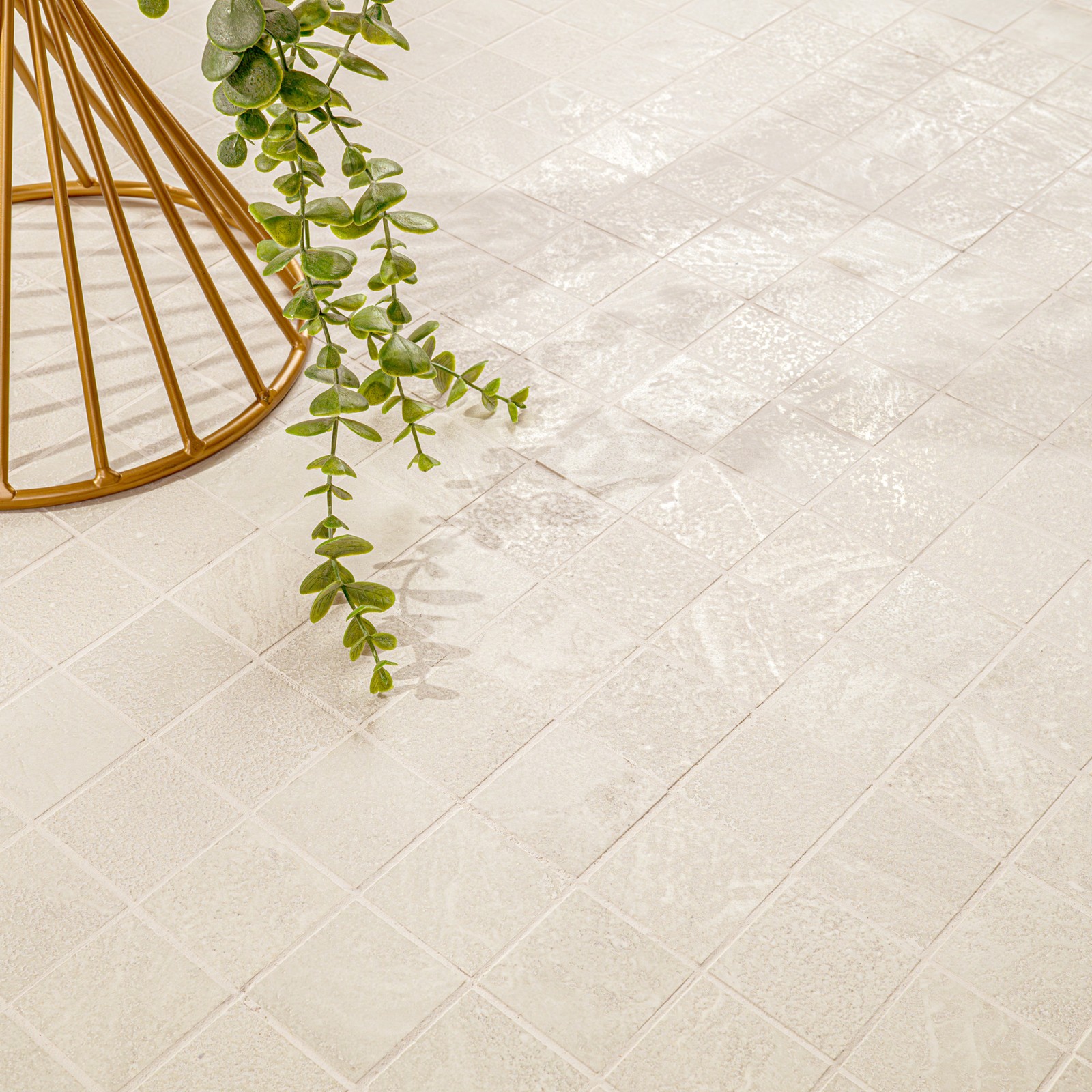 Ackland AKN-P-NO2X2SQ-CA Norrin Cinder 2 in. x 2 in. Quartzite – Off White