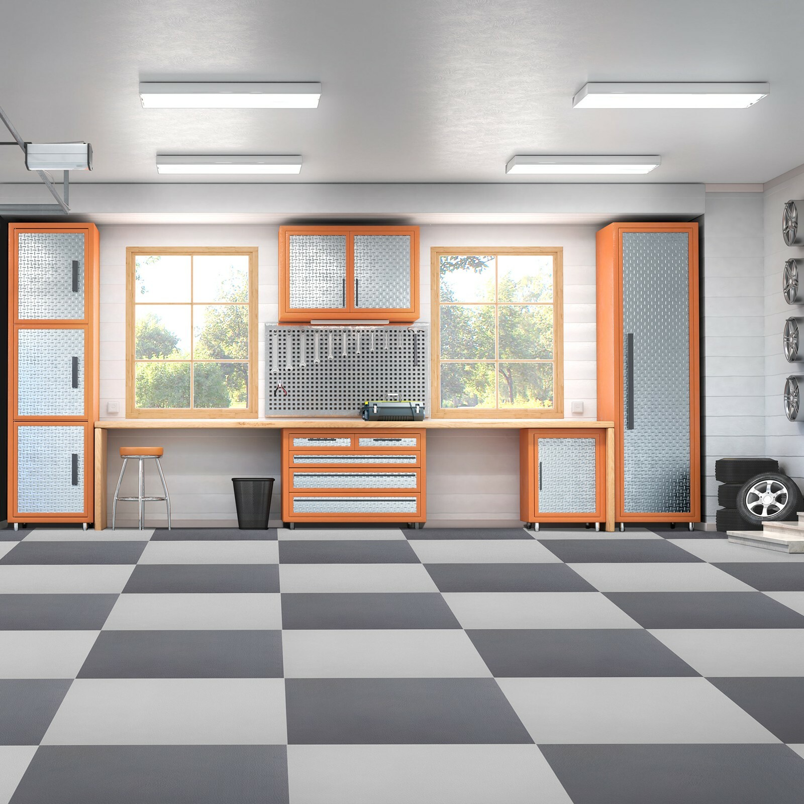FlooringInc Nitro Flex Garage Tiles 20.5″ x 20.5″, Bulk Packs, Garage Flooring