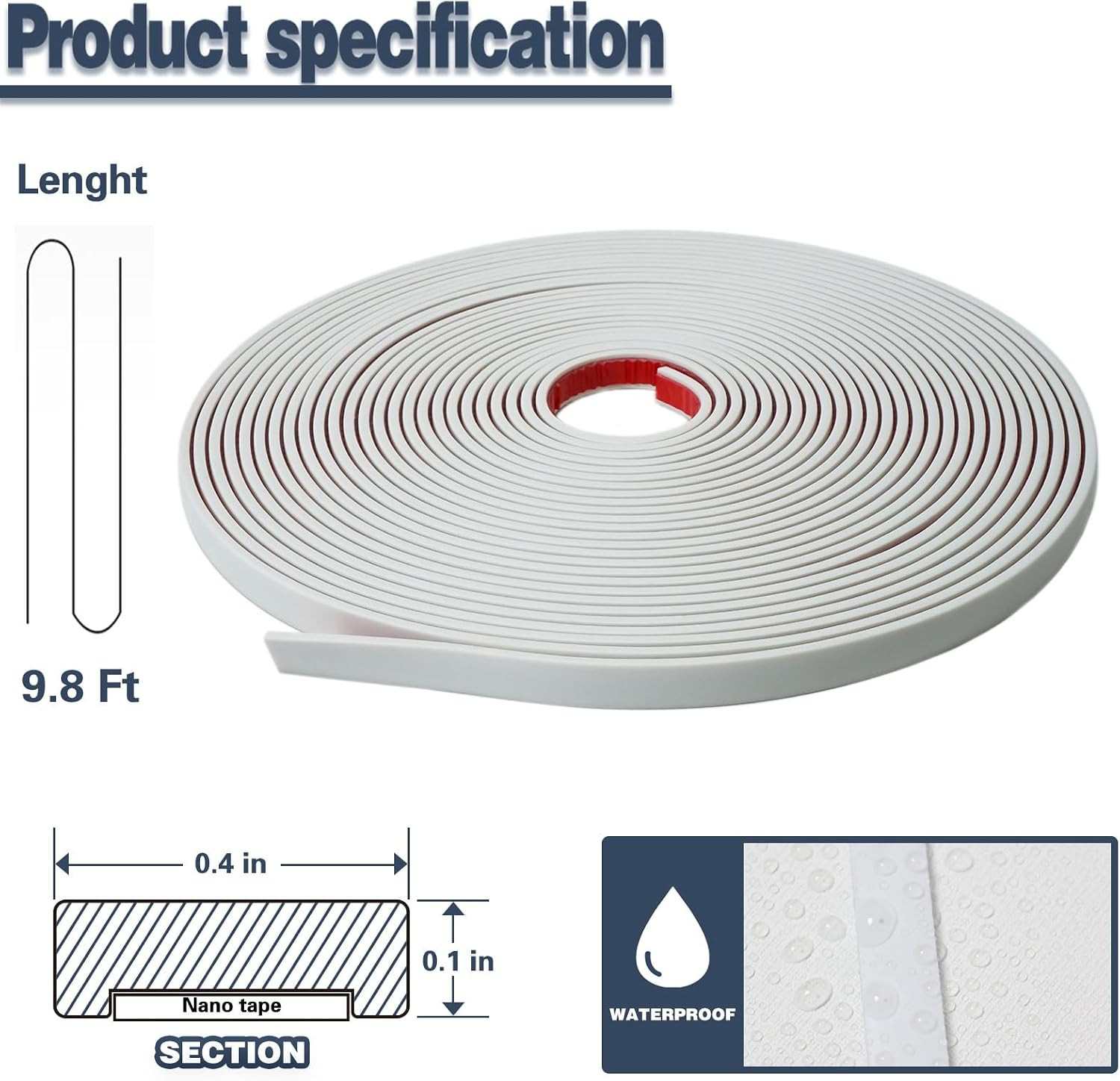 9.8Ft Peel and Stick Molding Trim, Self Adhesive Flexible Wall Trim for Edges, B