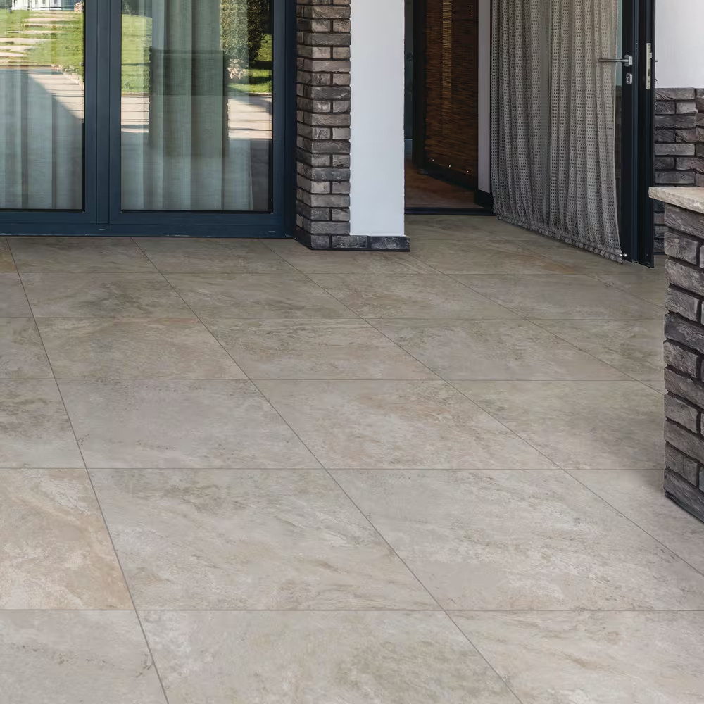 Trevi Silver 2 Cm. X 24 In. X 24 In. Matte Porcelain Paver Tile (8 Sq.Ft/Case)