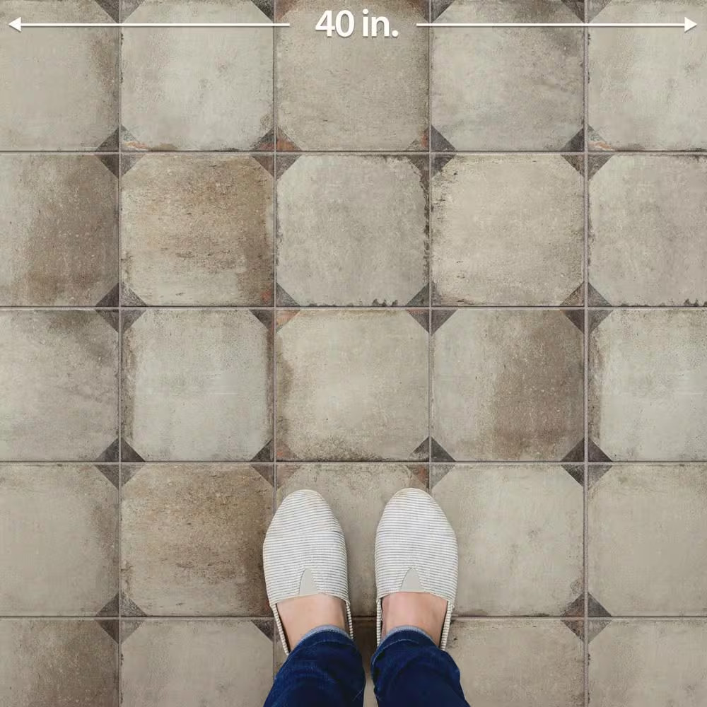 D’Anticatto Decor Trapani 8-3/4 In. X 8-3/4 In. Porcelain Floor and Wall Tile (1