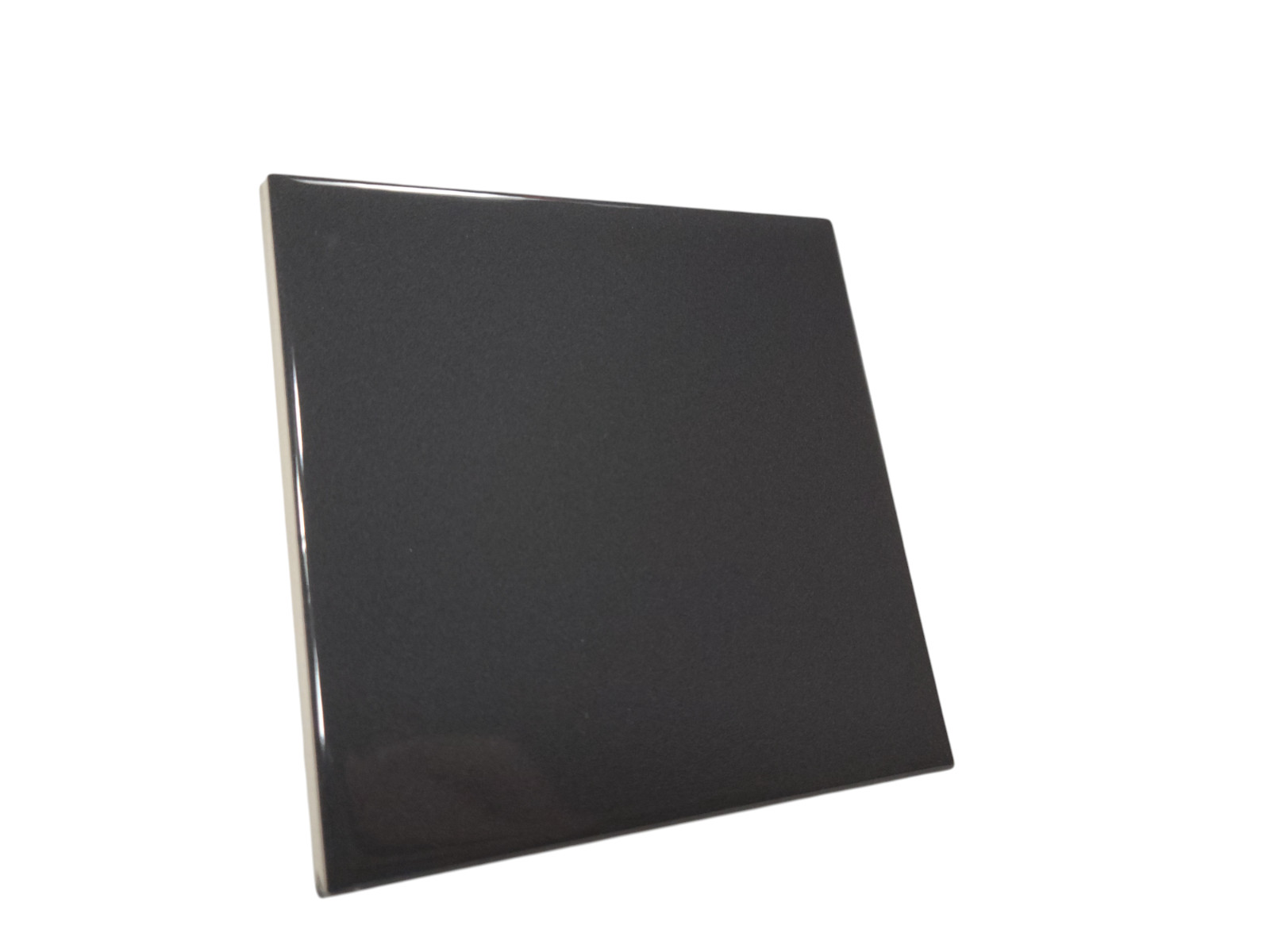 Dark Gray Ceramic Tile 4.25 in Subway Square Shower Backsplash Mid Century Grey