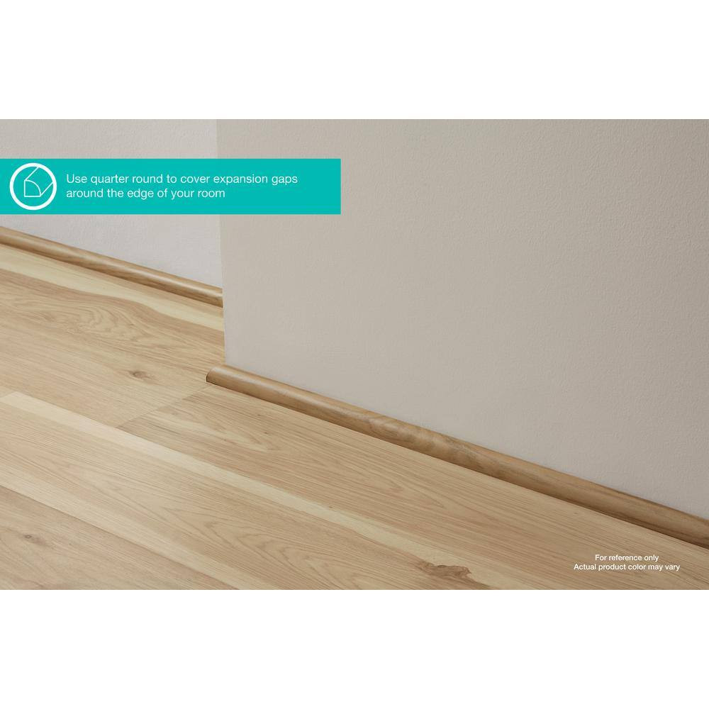 Cove 0.62 In. T X 0.75 In. W X 94.5 In. L Textured Wood Look Laminate Moulding/T