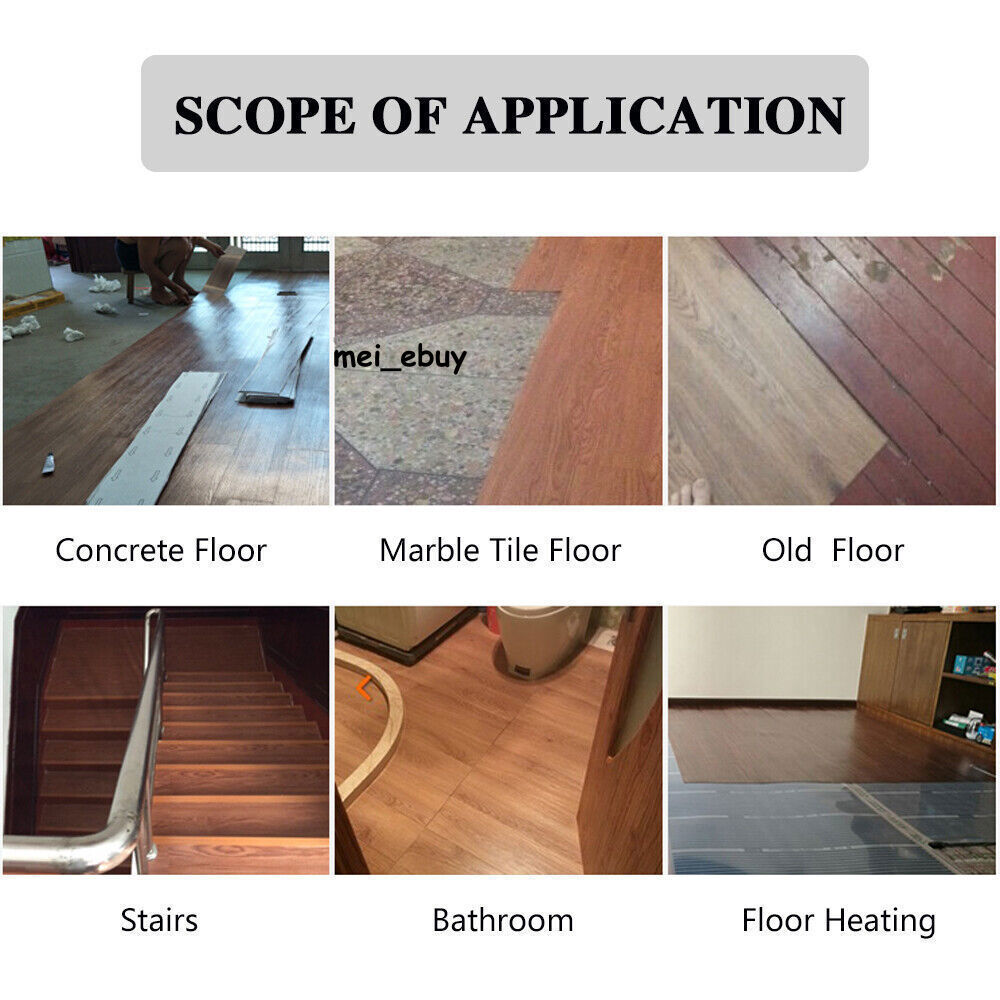 36-Pack Peel & Stick Luxury PVC Vinyl Flooring Tile 54 Sq.Ft Adhesive Wood Plank