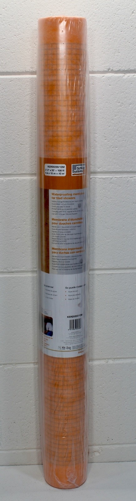 Schluter Kerdi Waterproof Membrane, 108 Sq Ft. 3ft 3in X 33 ft. KERDI 200/10M