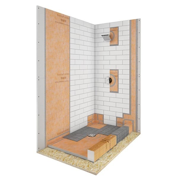 Schluter Kerdi Shower Kit 38×60 With Stainless Steel Grate 4″ Included
