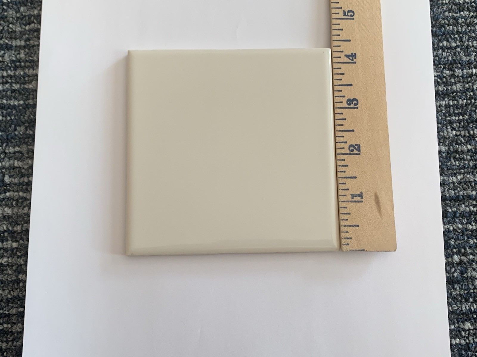 Vintage Florida Tile Off White #51 Gloss Finish Mid Century Modern Lot 10 New