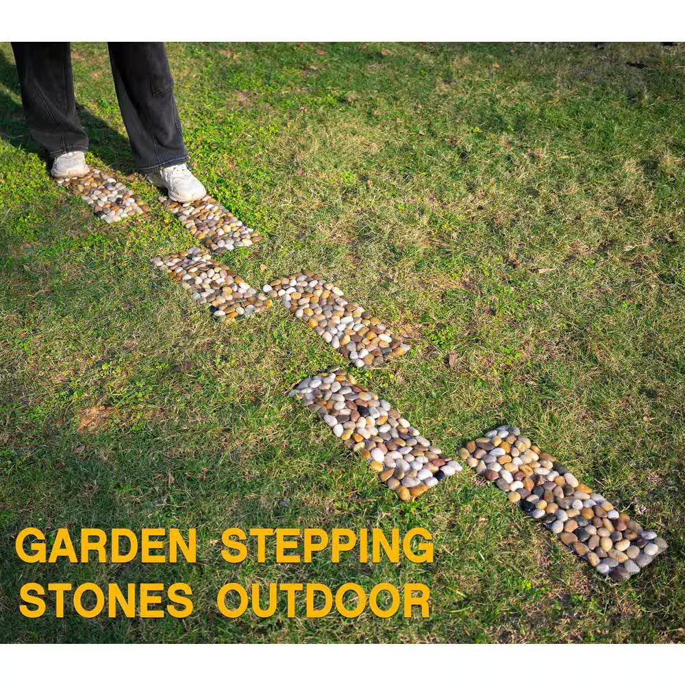 9.5 In. X 8.5 In. X 0.5 In. Roundness Polished Pebble Decorative Pathway River R