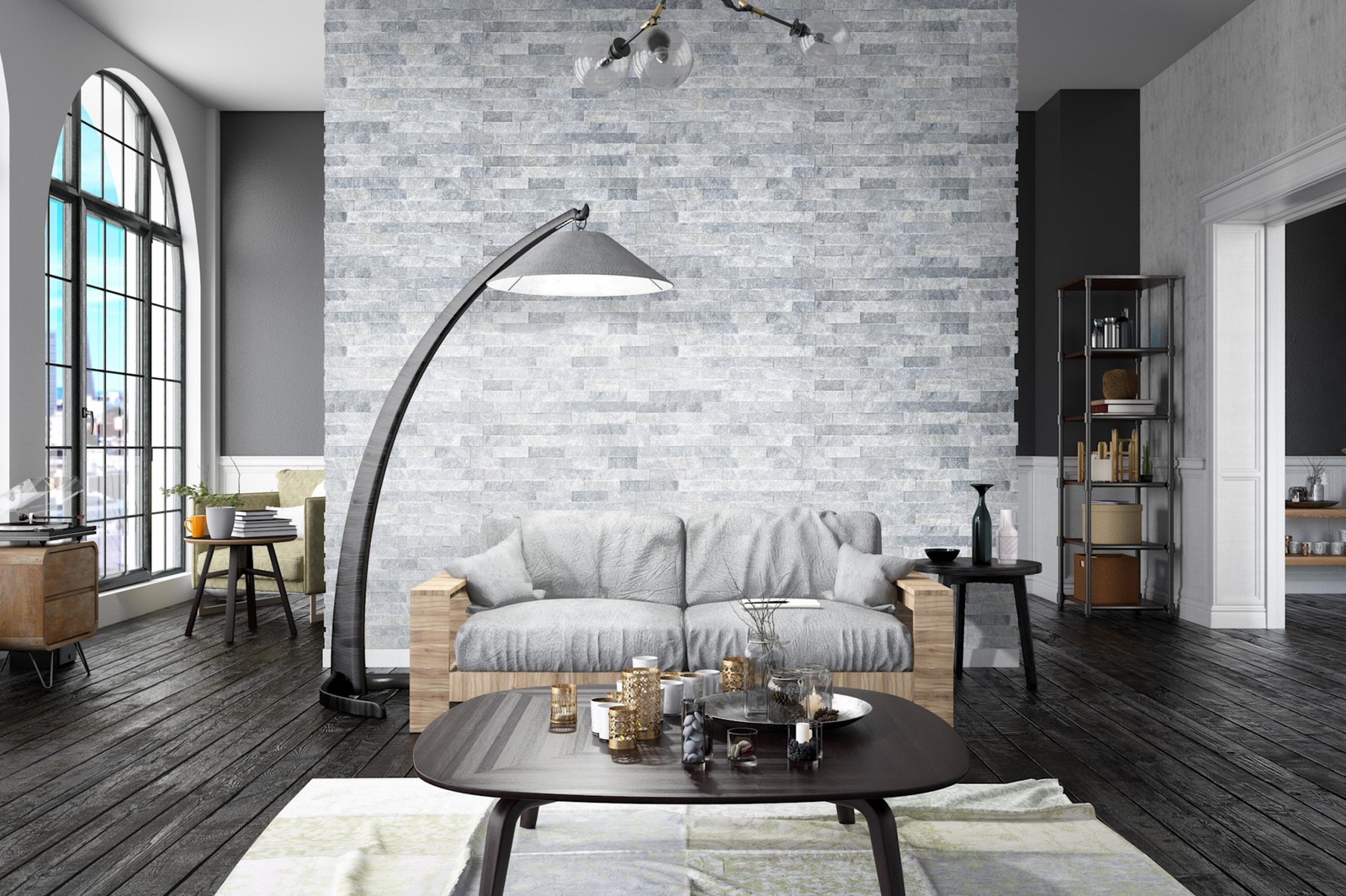 Ackland AKPLPM6X18FCR-CA 6 in. x 18 in. Splitface Marble Stacked – Cavern Oscuro