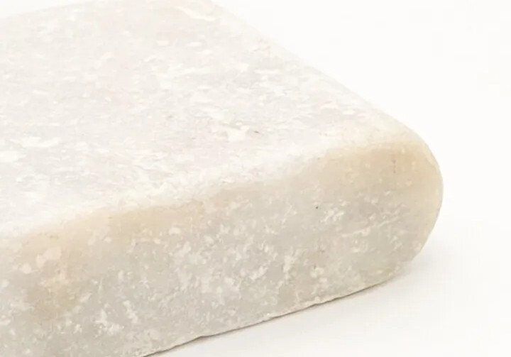 1pc Vintage White Limestone Bull Nose Pool Coping 4″ x 12″ x 1-1/2″ SB13