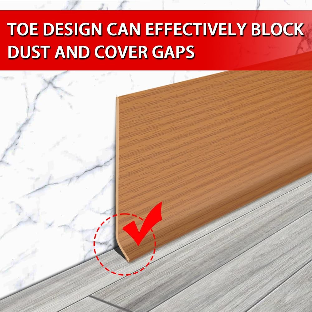 Vinyl Wall Base Baseboard Molding Trim 6″ Flexible Self Adhesive Rubber Wall …