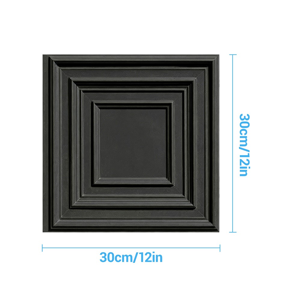 12/24/36Pack Drop Ceiling Tiles PVC Wall Panels Waterproof 3D Decorative 30*30cm