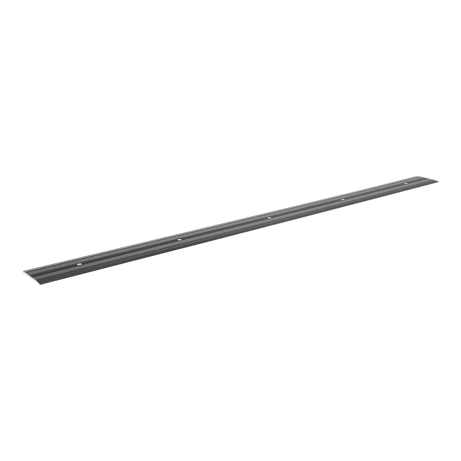 Aluminum Floor Transition Strips Set Of 5 90 × 6 × 1 cm Black