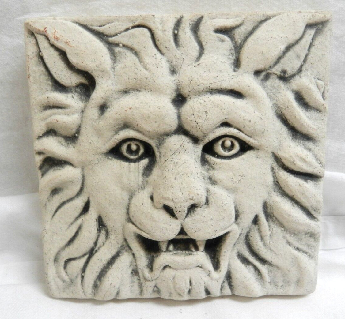 A PAIR OF David Ellison Pottery Tile LION 3 3/4″x63 3/4″ HEAVY Pewabic Pottery