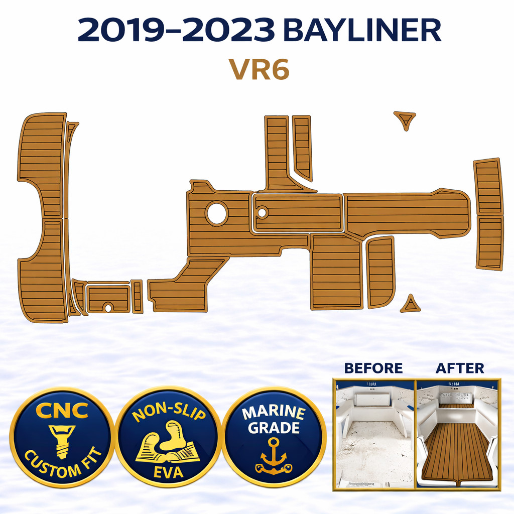 2019-2023 Bayliner VR6 EVA Boat Flooring Custom Fit Non-Slip Deck Kit