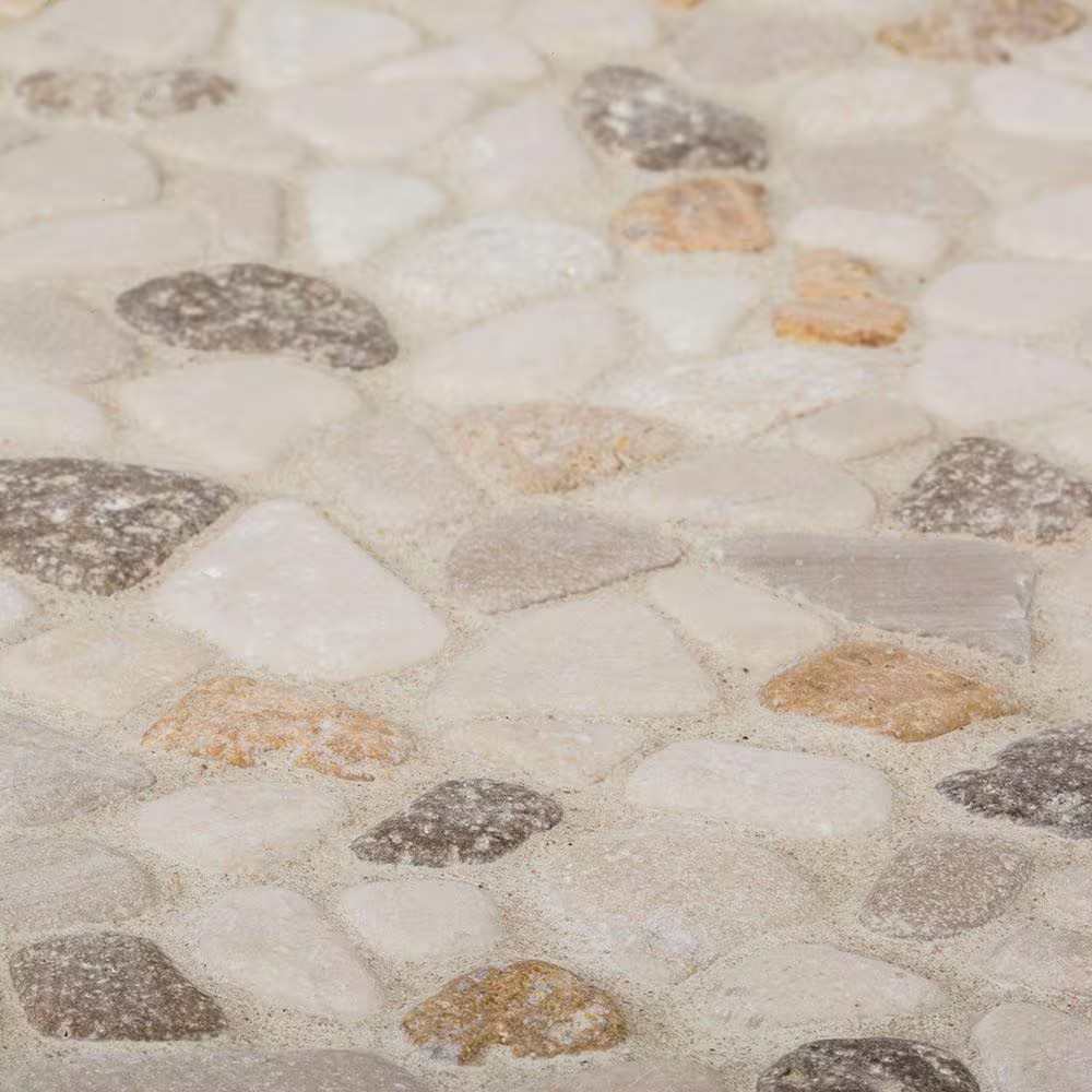 Creama River Rock 11.25 In. X 11.25 In. Honed Marble/ Limestone Floor and Wall M