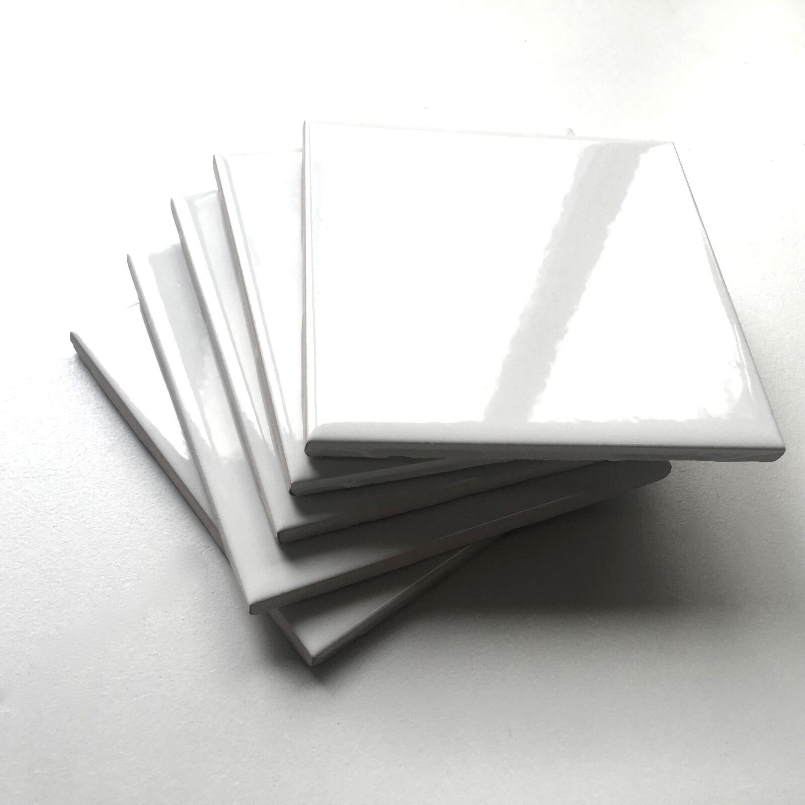 4×4 Daltile Semi-Gloss Collection 0100 White Backsplash Wall Subway Tile 1 SF