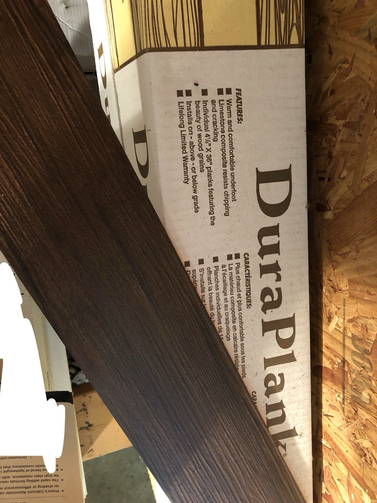 Luxury Vinyl Tile DuraPlank DCP22 4.5” W X 36” Long. Bundle 67.5 Sq Feet