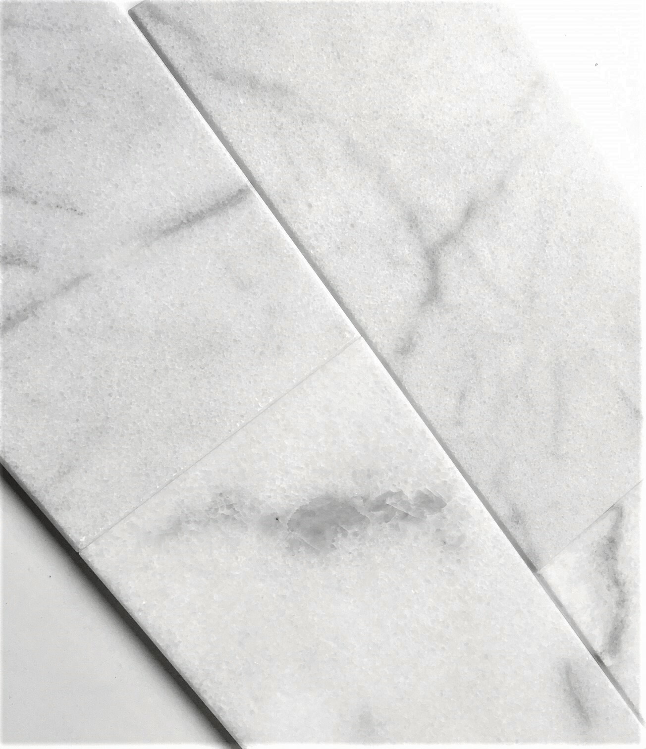 Carrara White 6×12 Honed Straight Edge Marble Tile Wall Backsplash Kitchen Bath