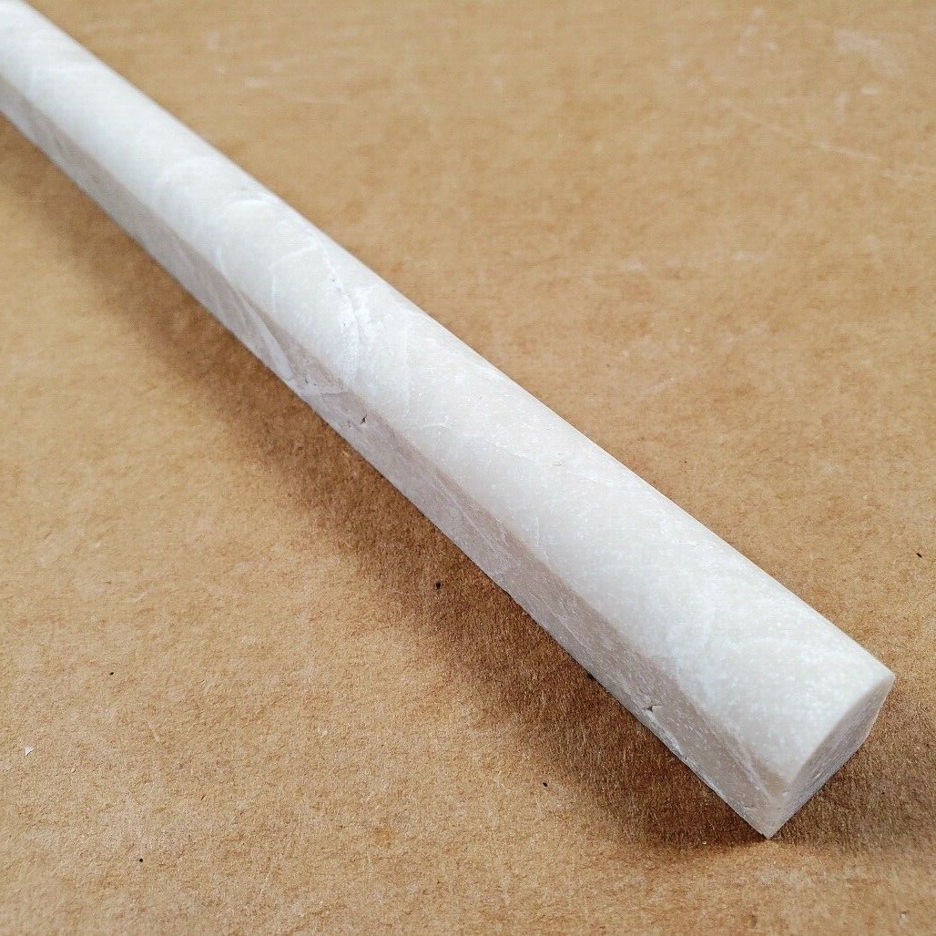 Pencil Liner Crema Nouva Honed Marble Tile 3/4″x3/4″x12″