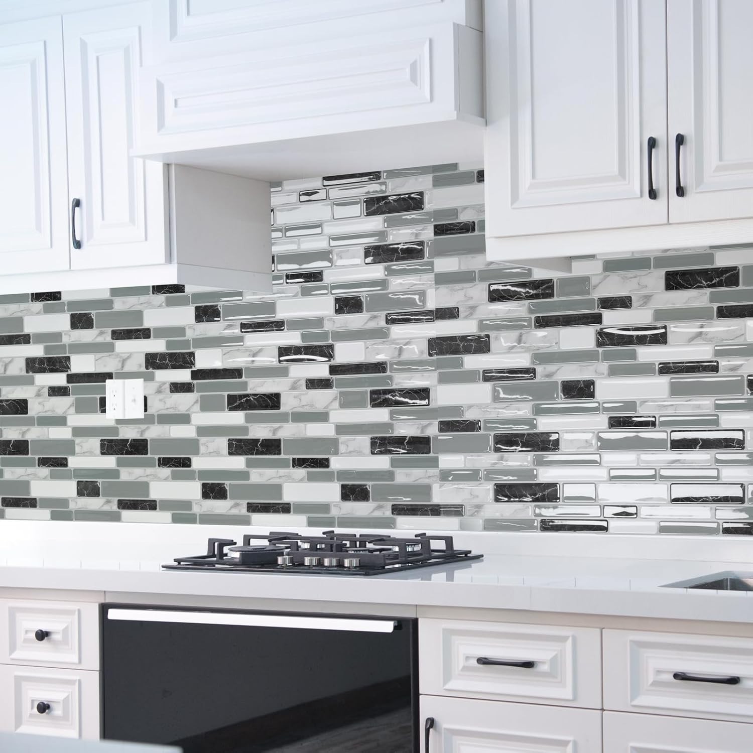 Easy DIY 12″x12″ Backsplash Tiles (20 Sheets)