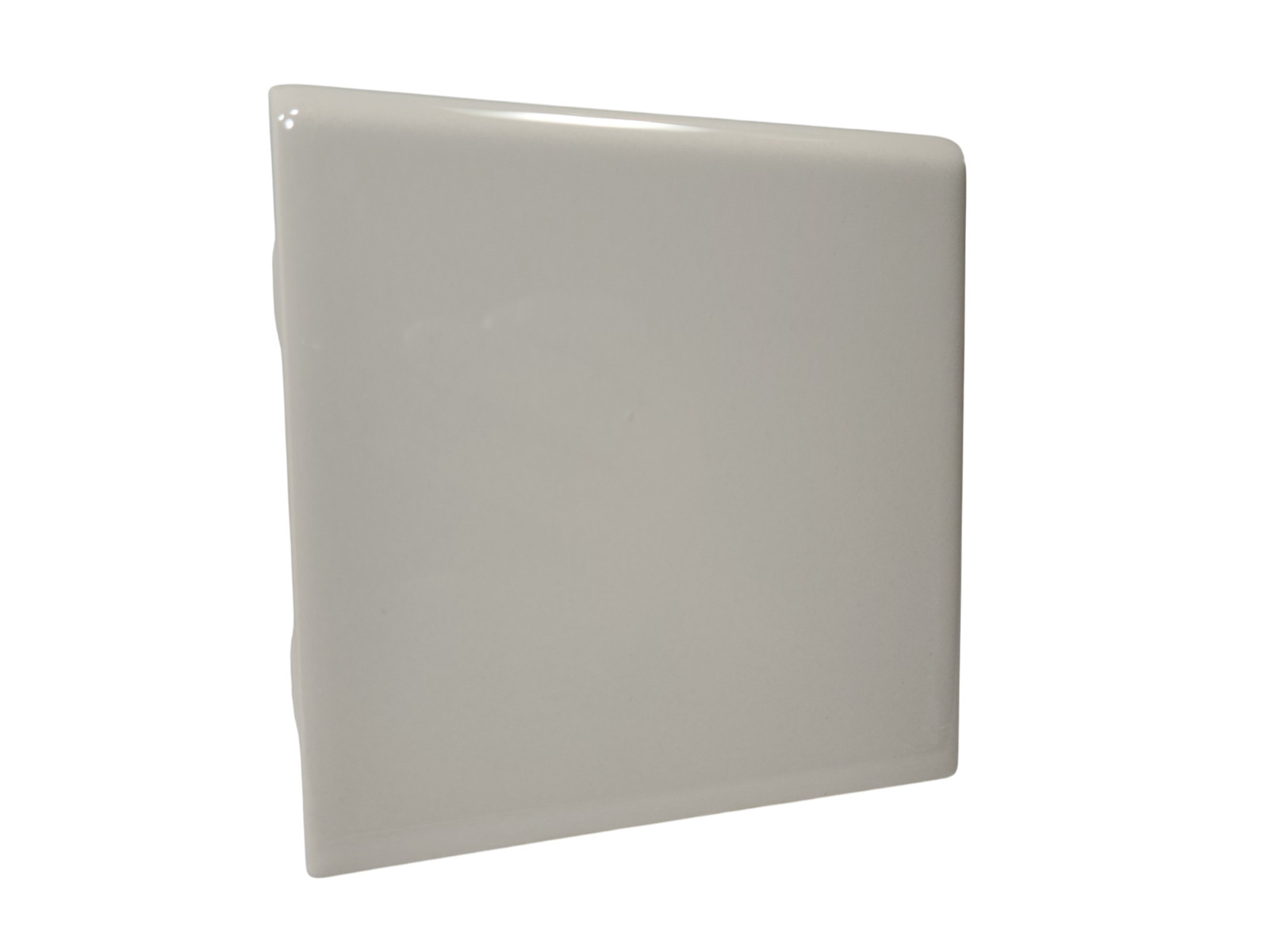 Beige Bullnose 4.25 in Ceramic Tile Almond Bone Subway Square Curved Edge Trim