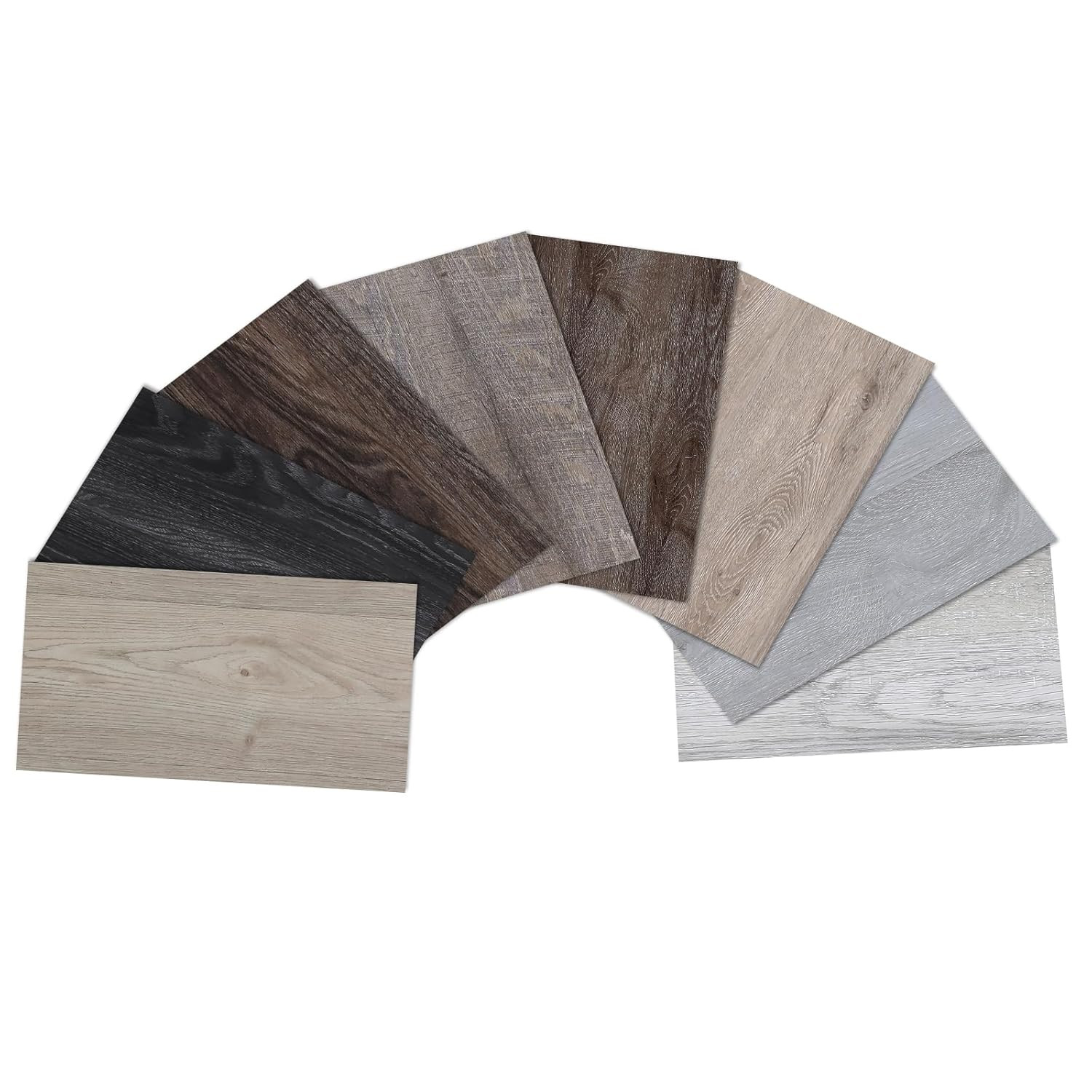 Peel and Stick Floor Tile, Luxury Vinyl Plank Samples Set of 8, Real Wood Look S