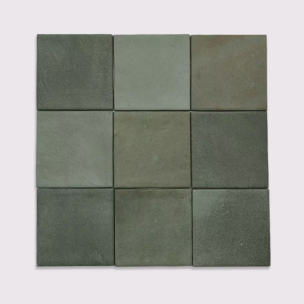 Celine 4 In. X 4 In. Matte Sage Porcelain Floor and Wall Tile (6.46 Sq. Ft. /Cas