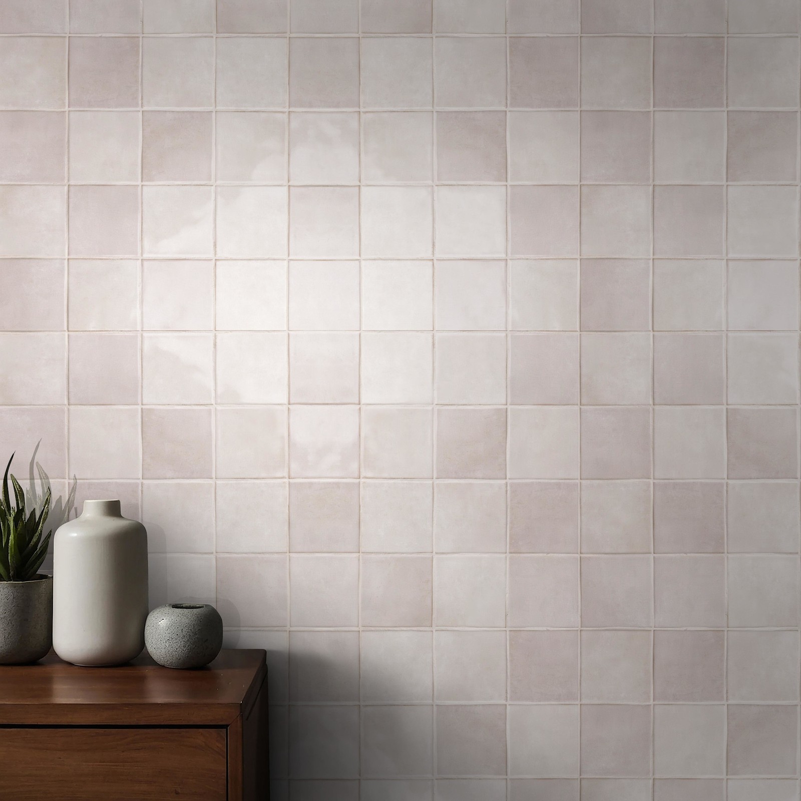Ackland AKNPTHOK5X5G-CA Hoku – 5″ x 5″ Ceramic Square Wall Tile – – Sage
