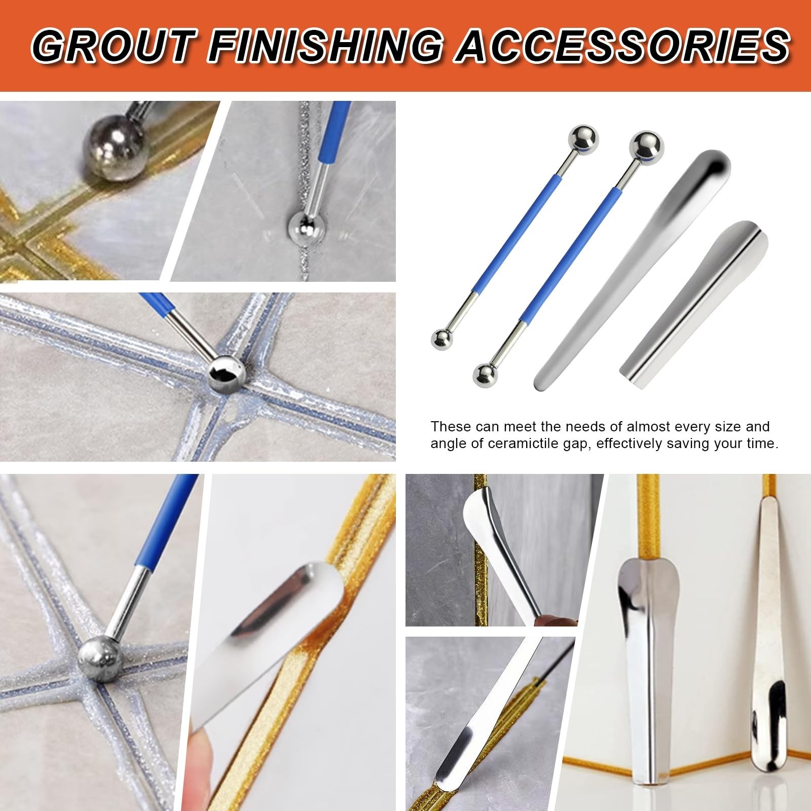 Grout Removal Tool Set, Heavy Duty Grout Saw with Replaceable Blades, Tile Gr…