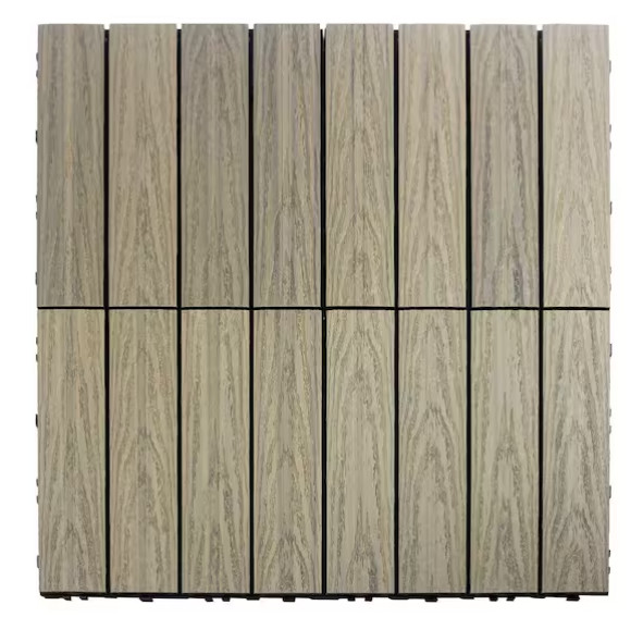 NewTechWood 1 ft x 1 ft Quick Deck Outdoor Composite Deck Tile in Roman Antique